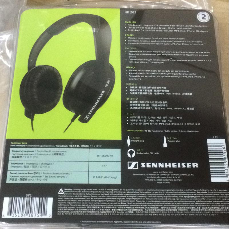 Head-Mounted Monitor Music Headphones Stereo